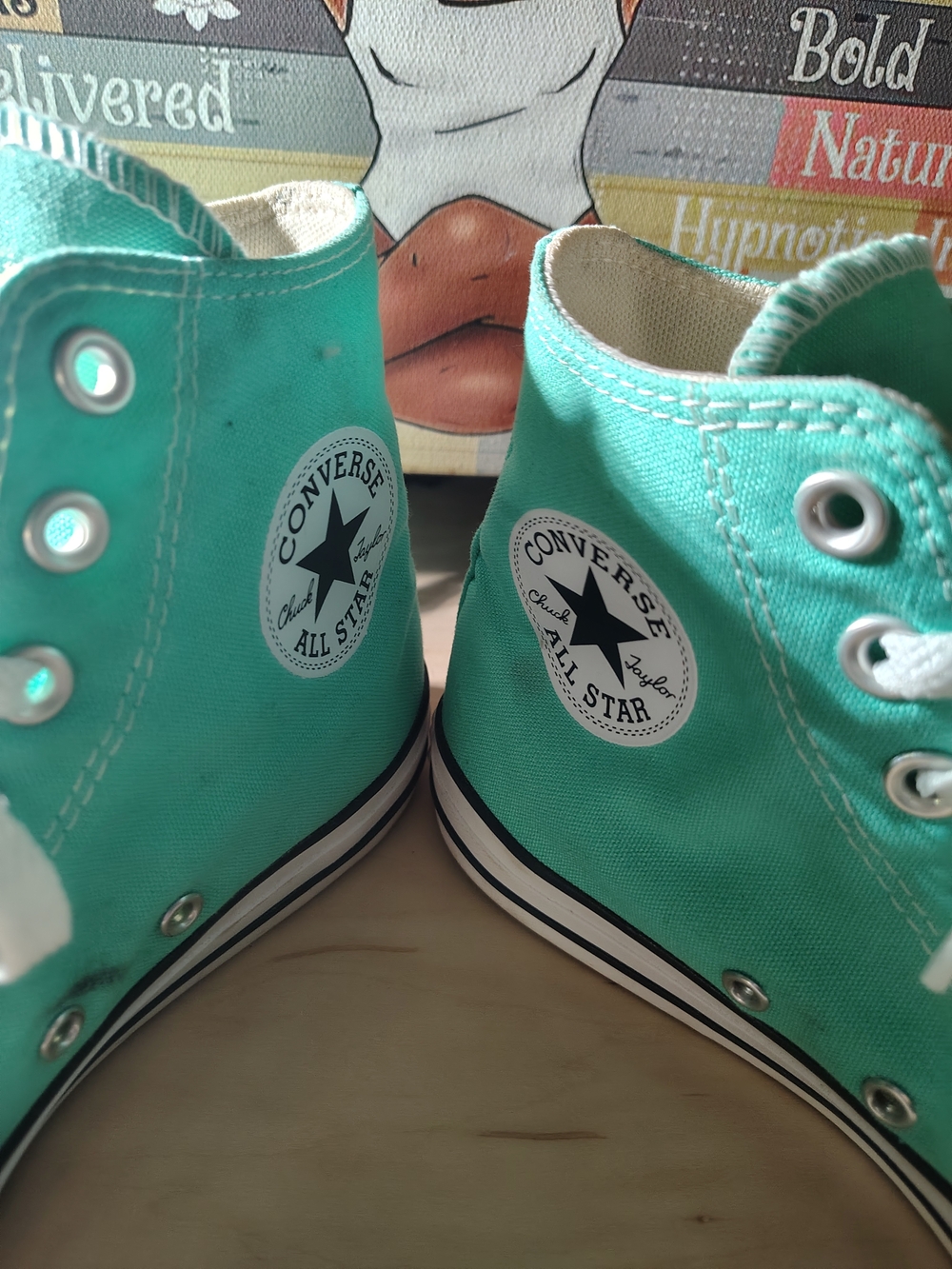 Converse Chuck Taylor All Star High Top Sneakers - Aqua Green - Picture 2 of 6